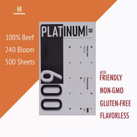 [Wholesale package] Platinum Grade Gelatin Sheets - 10 Pcs - HAODONG