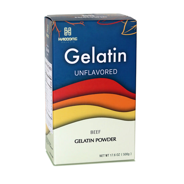 Haodong Premium Gelatin Powder, Unflavored Pure Beef Gelatin Powder, Excellent Baking and Nutritious Diet Option, 240 Bloom 30 Mesh (17.6 oz) - HAODONG